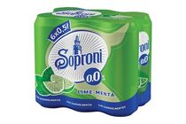 Soproni lime-menta ízű alkoholmentes sörital 0,0% 6 x 500 ml