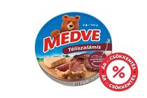 Medve téliszalámis kenhető, félzsíros ömlesztett sajt 8 x 17,5 g (140 g)