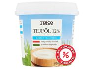 Tesco félzsíros tejföl 12% 850 g