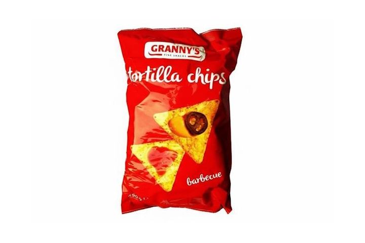Granny's barbecue tortilla chips 150 g