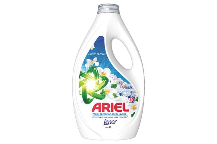 Ariel Washing Liquid, 40 Washes, Fresh Breeze of Greek Island