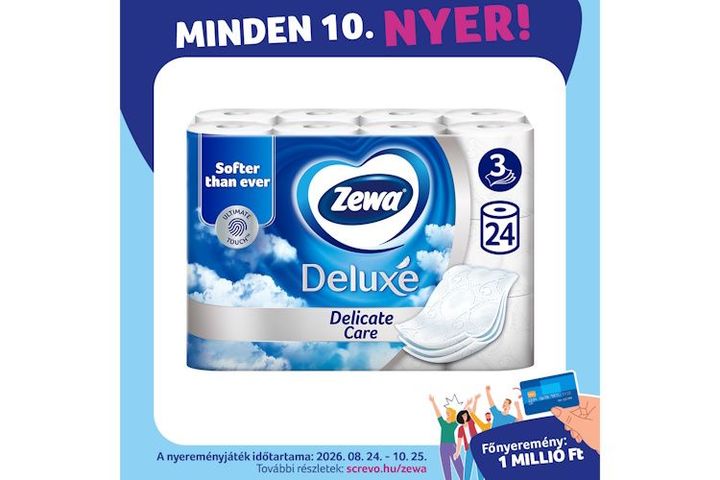 Zewa Deluxe Delicate Care Toilet Paper 3 layers 24 rolls