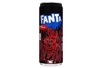 Fanta Low-Energy Apple and Cherry-Flavored Carbonated Soft Drink with Sugar and Sweeteners 330 ml