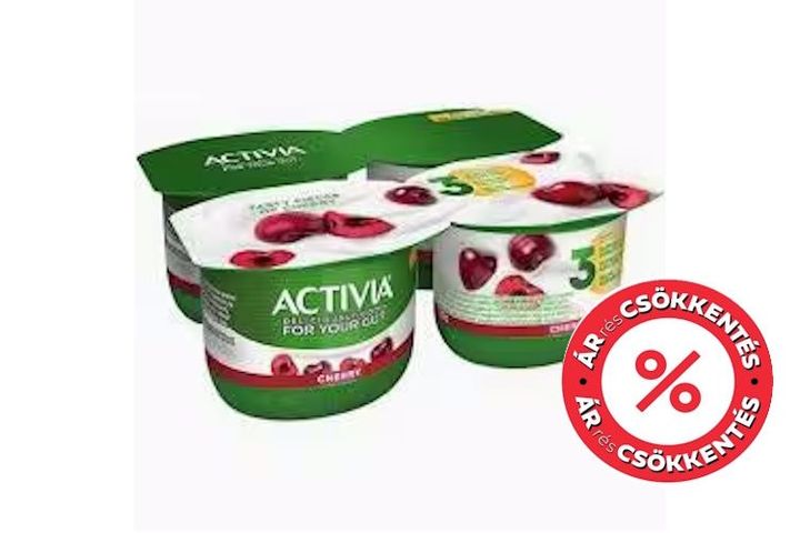 Danone Activia Sour Cherry Yoghurt with Live Culture 4 x 120 g (480 g)