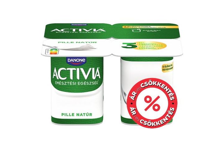 Danone Activia Pille élőflórás, natúr joghurt 4 x 125 g (500 g)