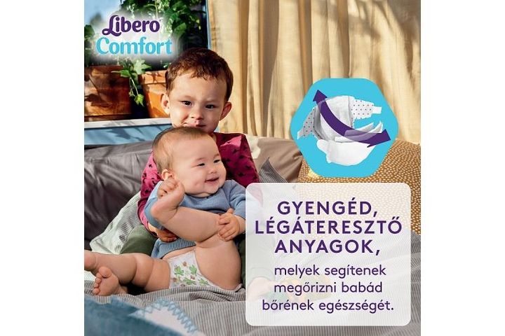 Libero Comfort Disposable Diapers, Size 4, 7-11 kg, 50 pcs