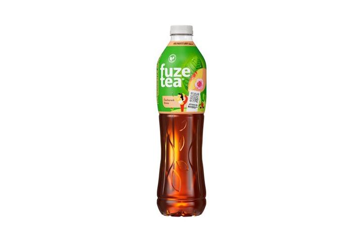 Fuze Tea szénsavmentes őszibarack és rózsaízű üdítőital fekete tea kivonattal 1,5 l