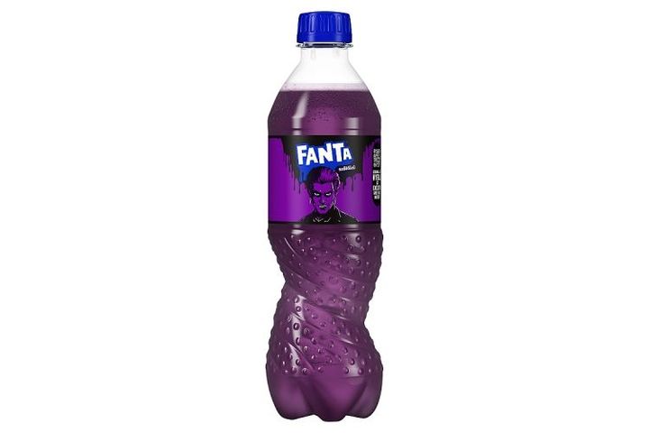 Fanta Grape-Flavored Carbonated Soft Drink with Sugar and Sweeteners 500 ml