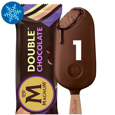 Magnum Double Chocolate csokoládés jégkrém kakaós bevonóval csokoládés szósszal 85 ml