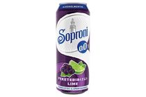 Soproni feketeribizli-lime-os alkoholmentes sörital 0,0% 500 ml