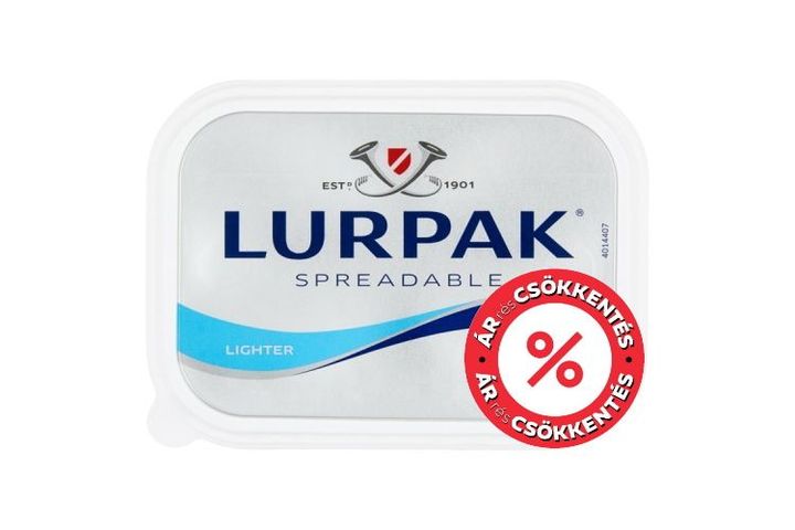 Lurpak enyhén sózott csökkentett zsírtartalmú kenhető keverék készítmény 200 g