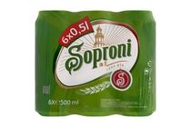 Soproni világos sör 4,5% 6 x 500 ml