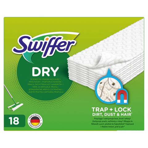 Swiffer Sweeper Suché utěrky na podlahu | 18 kusů