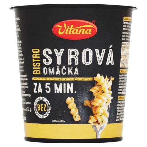 Vitana Bistro Těstoviny sýrová omáčka | 72 g