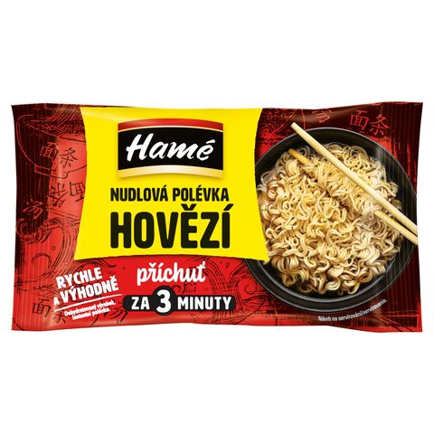 Hamé Hovězí instantní nudlová polévka | 60 g