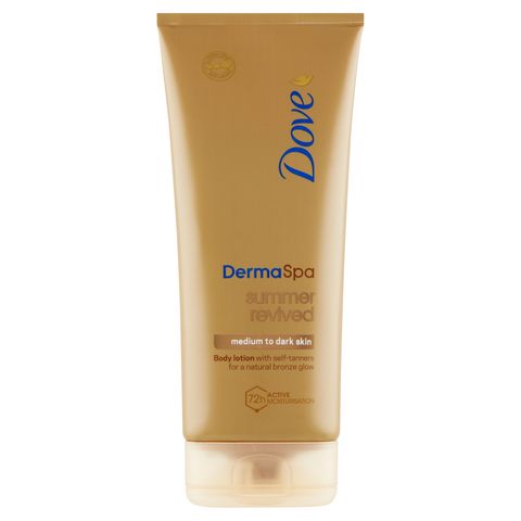 Dove Derma Spa summer revived önbarnító testápoló normál-sötét bőrre 200 ml