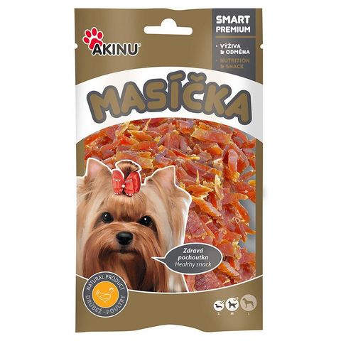 Akinu Masíčka Chicken strips treats for dogs | 75 g