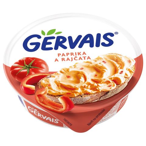 Gervais Čerstvý tvarohový sýr s paprikou a rajčaty | 80 g