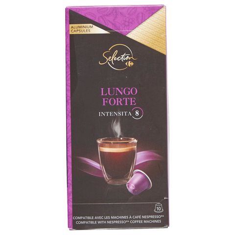 C Selection Lungo Forte kávové kapsle pro Nespresso kávovary | 10 x 5.2 g