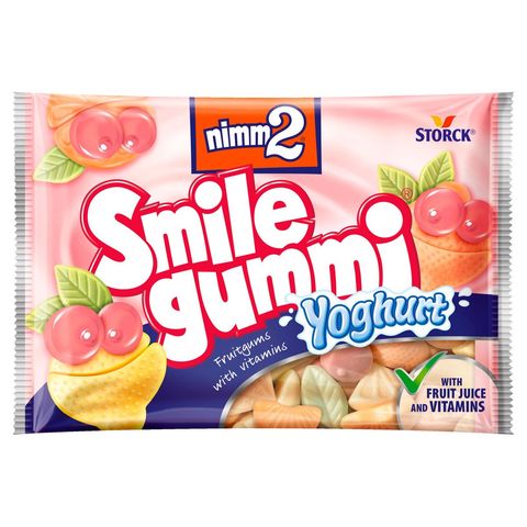 Nimm2 Smilegummi Jogurtové ovocné želé s esenciálními vitamíny | 100 g