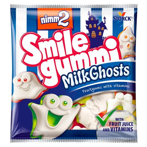 Nimm2 Smile Gummi Milk Ghosts želé bonbóny | 90 g