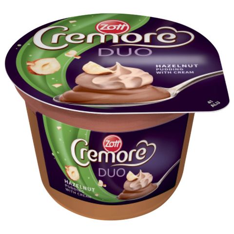 Zott Cremore Duo Dezert lískooříškový puding | 190 g