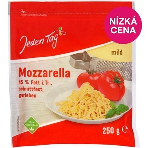 Jeden Tag Strouhaná mozzarella | 250 g