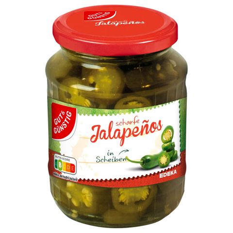 Edeka Jalapeños krájené | 340 g