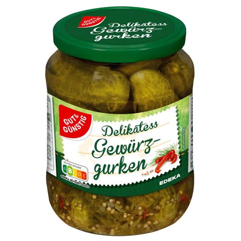 Edeka Okurky v kořeněném nálevu | 670 g
