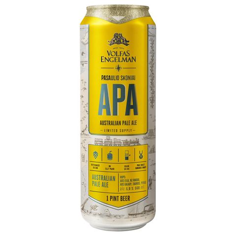 Volfas Engelman APA beer tin | 568 ml
