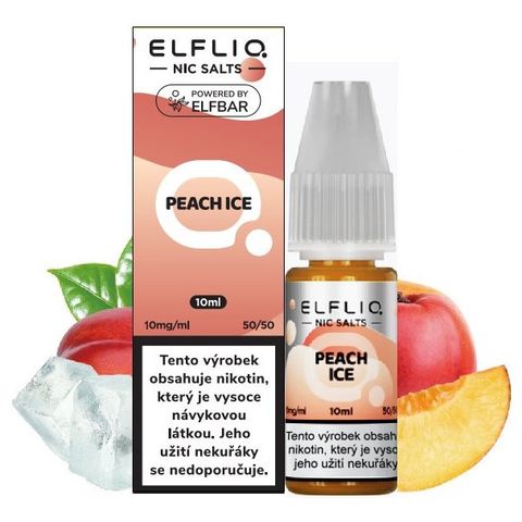 vuse pro smart kit Liquid ELFLIQ Nic SALT Peach Ice 10ml - 10mg | 1 piece | 18+