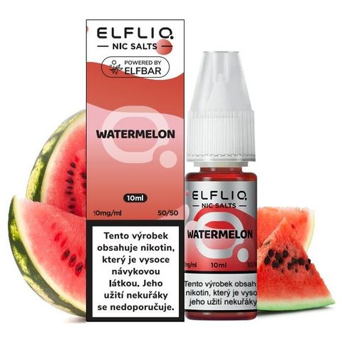 Liquid Elfliq Nic Salt Watermelon 10ml - 10mg | 1 kus | 18+