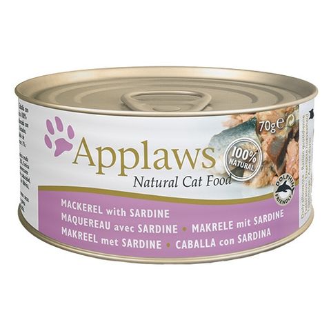 Canned Applaws Cat Mackerel & Sardines | 70 g