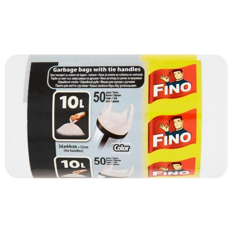 Fino Color Bin Bags 10L | 50 pieces