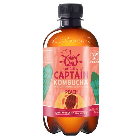 Captain Kombucha Bio Peach | 400 ml