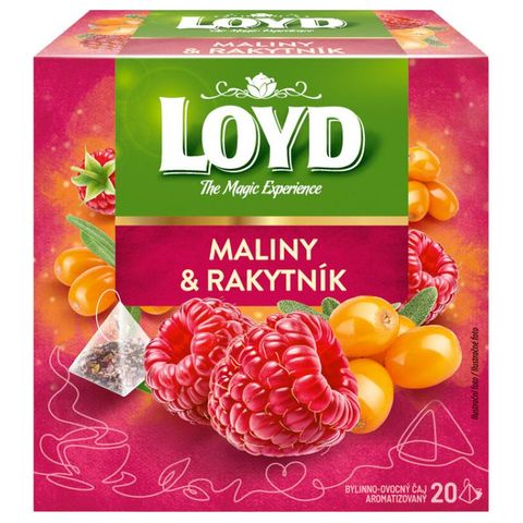 Loyd Maliny a rakytník bylinno-ovocný čaj aromatizovaný | 20 x 2 g