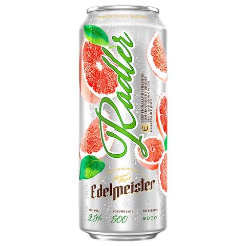 Edelmeister Radler Grapefruit Flavoured Beer Can | 500 ml | 18+