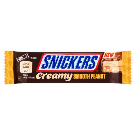 Snickers Čokoládová ty činka s krémovým arašídovým máslem | 36.5 g