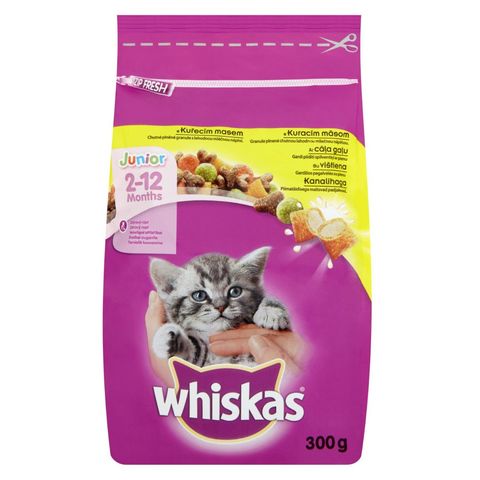 Whiskas Junior Complete Dry Food for Kittens with Chicken 300 g