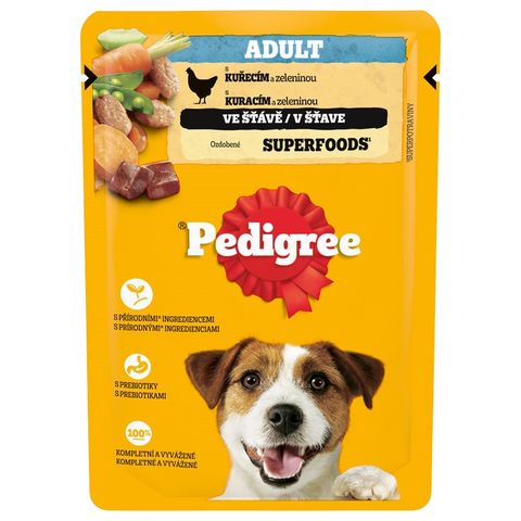 Pedigree Adult Chicken with Vegetables in Gravy Dog Pouch | 100 g