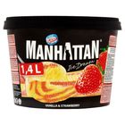 Manhattan Ice Dream mražený krém vanilkový a jahodový | 1400 ml