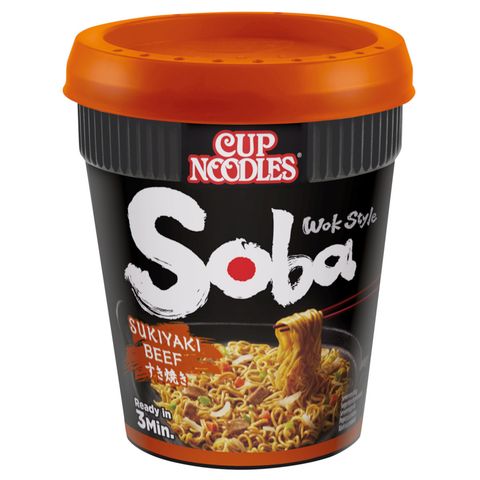 Nissin Soba Cup Sukijaki hovězí instantní nudle | 89 g