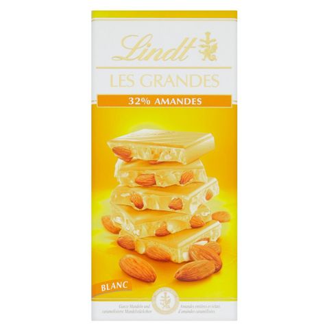 Lindt Les Grandes White Chocolate with Almonds | 150 g