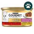 Gourmet Gold Double Pleasure Konzerva s kuřecím a hovězím pro kočky | 85 g