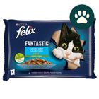 Purina Felix Fantastic losos a pstruh krmivo pro kočky | 4 x 85 g