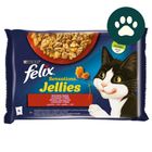 Felix Sensations Jellies lahodný výběr v želé krmivo pro kočky | 4 x 85 g