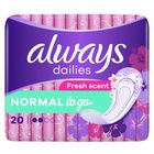 Always Dailies Normal To Go Tisztasági Betét, 20 db