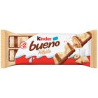 Kinder Bueno White oplatka s mléčnou a lískooříškovou náplní v polevě z bílé čokolády 2 ks | 39 g