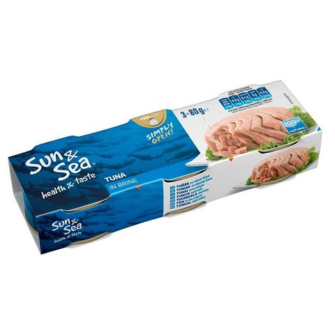 Sun & Sea Tuňák ve vlastní šťávě | 3 x 80 g