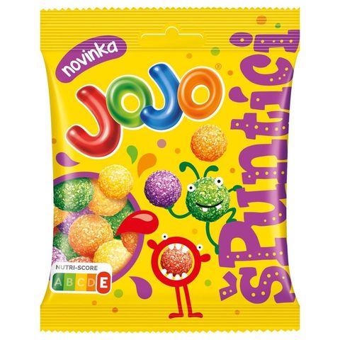 Jojo Špuntíci želé bonbóny s příchutí limetky, rybízu, jahody, citrónu a pomeranče | 80 g